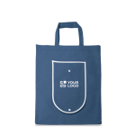 Sac pliable en non-tissé avec anses pour le transport 80 g/m² avec zone d'impression