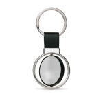 Porte-clés rotatif pour entreprises avec ruban en similicuir Spinning