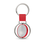 Porte-clés rotatif pour entreprises avec ruban en similicuir Spinning première vue