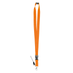 Cordon en polyester de 2 cm avec fermoir de sécurité Doubleclip Extra couleur orange première vue