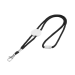 Tour de cou d'entreprise en polyester de 0,5 cm pour doming Cordon couleur noir