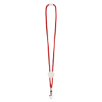 Tour de cou d'entreprise en polyester de 0,5 cm pour doming Cordon couleur rouge première vue