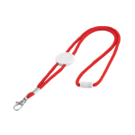 Tour de cou d'entreprise en polyester de 0,5 cm pour doming Cordon couleur rouge