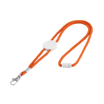 Tour de cou d'entreprise en polyester de 0,5 cm pour doming Cordon couleur orange