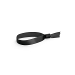 Bracelet en satin doux et brillant avec fermeture de sécurité couleur noir