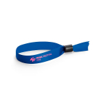 Bracelet en satin doux et brillant avec fermeture de sécurité image avec logo