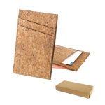 Portefeuille porte-cartes en liège personnalisé à offrir Natura diverses couleurs