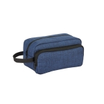 Trousse avec poignée, poche frontale et intérieur doublé Trend couleur bleu