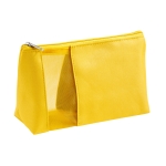 Trousse de toilette promotionnelle pas cher en microfibre Cosmo couleur jaune