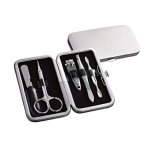 Kit manucure exclusif en similicuir blanc composé de 5 pièces Blancbox diverses couleurs