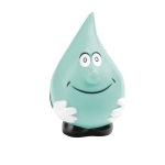 Balle antistress personnalisée en forme de goutte d'eau BlueDrop couleur bleu ciel première vue