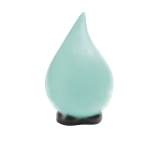 Balle antistress personnalisée en forme de goutte d'eau BlueDrop couleur bleu ciel deuxième vue