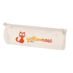 Trousse cylindrique en coton pas cher a personnalisé Cottonclub couleur naturel image avec logo