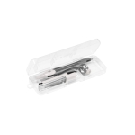 Set d'école avec outil de géométrie compas porte-mine et mines College couleur blanc