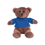 Peluche avec t-shirt à personnaliser avec votre logo Mister Oso couleur bleu roi première vue