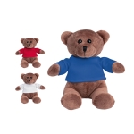 Peluche avec t-shirt à personnaliser avec votre logo Mister Oso diverses couleurs