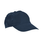 Casquette économique personnalisée pour enfants avec velcro Kidscolor couleur bleu