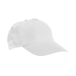Casquette économique personnalisée pour enfants avec velcro Kidscolor couleur blanc