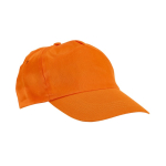 Casquette économique personnalisée pour enfants avec velcro Kidscolor couleur orange