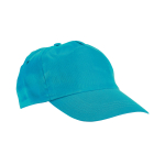 Casquette économique personnalisée pour enfants avec velcro Kidscolor couleur bleu ciel