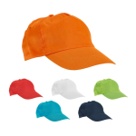 Casquette économique personnalisée pour enfants avec velcro Kidscolor diverses couleurs