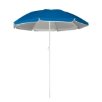 Parasols personnalisés avec intérieur argenté et housse Duocolor couleur bleu