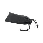 Étui à lunettes personnalisé non tissés 80 g/m² avec fermeture Protect couleur noir