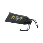 Étui à lunettes personnalisé non tissés 80 g/m² avec fermeture Protect couleur noir image avec logo
