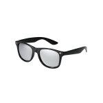 Lunettes de soleil personnalisées avec verres effet miroir Reflex couleur noir