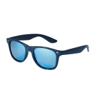 Lunettes de soleil personnalisées avec verres effet miroir Reflex couleur bleu