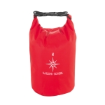 Sac étanche avec poignée réglable et capacité de 3,5L Bayside L couleur rouge image avec logo