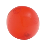 Ballon de plage publicitaire personnalisé transparent et coloré Mini couleur rouge