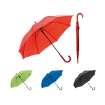 Parapluie coloré polyester 190T avec poignée caoutchouc Ø104 Rainfall diverses couleurs