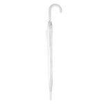 Parapluie transparent personnalisé avec logo sur le manche Ø100 Blanc couleur blanc première vue