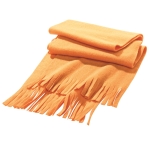 Écharpe personnalisée en polaire colorée Foulard Colors couleur orange