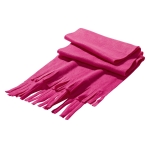 Écharpe personnalisée en polaire colorée Foulard Colors couleur rose