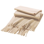 Écharpe personnalisée en polaire colorée Foulard Colors couleur beige