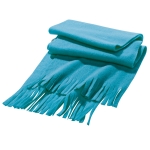 Écharpe personnalisée en polaire colorée Foulard Colors couleur bleu ciel