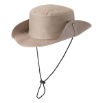Chapeau de type safari en polyester avec trous d'aération couleur beige