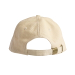Casquette personnalisée en coton peigné à boucle en métal Cottonclub couleur beige deuxième vue