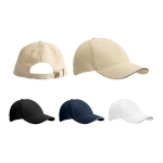 Casquette personnalisée en coton peigné à boucle en métal Cottonclub diverses couleurs