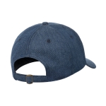 Casquette en denim et polyester avec logo brodé ou imprimé Jeans couleur bleu deuxième vue