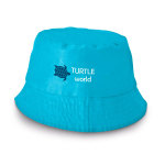 Chapeau style Panama en polyester idéal pour les journées chaudes image avec logo
