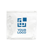 Trousse de toilette pas cher transparente PVC étanche Globetrotter avec zone d'impression