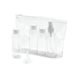 Trousse de toilette hermétique en PVC avec flacons Frequentflyer couleur transparent