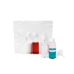 Trousse de toilette hermétique en PVC avec flacons Frequentflyer couleur transparent troisième vue
