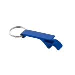 Porte-clés décapsuleur personnalisable en aluminium coloré Aluhandle couleur bleu