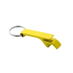 Porte-clés décapsuleur personnalisable en aluminium coloré Aluhandle couleur jaune