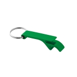 Porte-clés décapsuleur personnalisable en aluminium coloré Aluhandle couleur vert