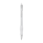Stylos personnalisés de différentes couleurs Encre Bleue Economy couleur blanc première vue